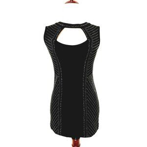 Cache Vintage Black Sequin Sexy Mini Dress XS